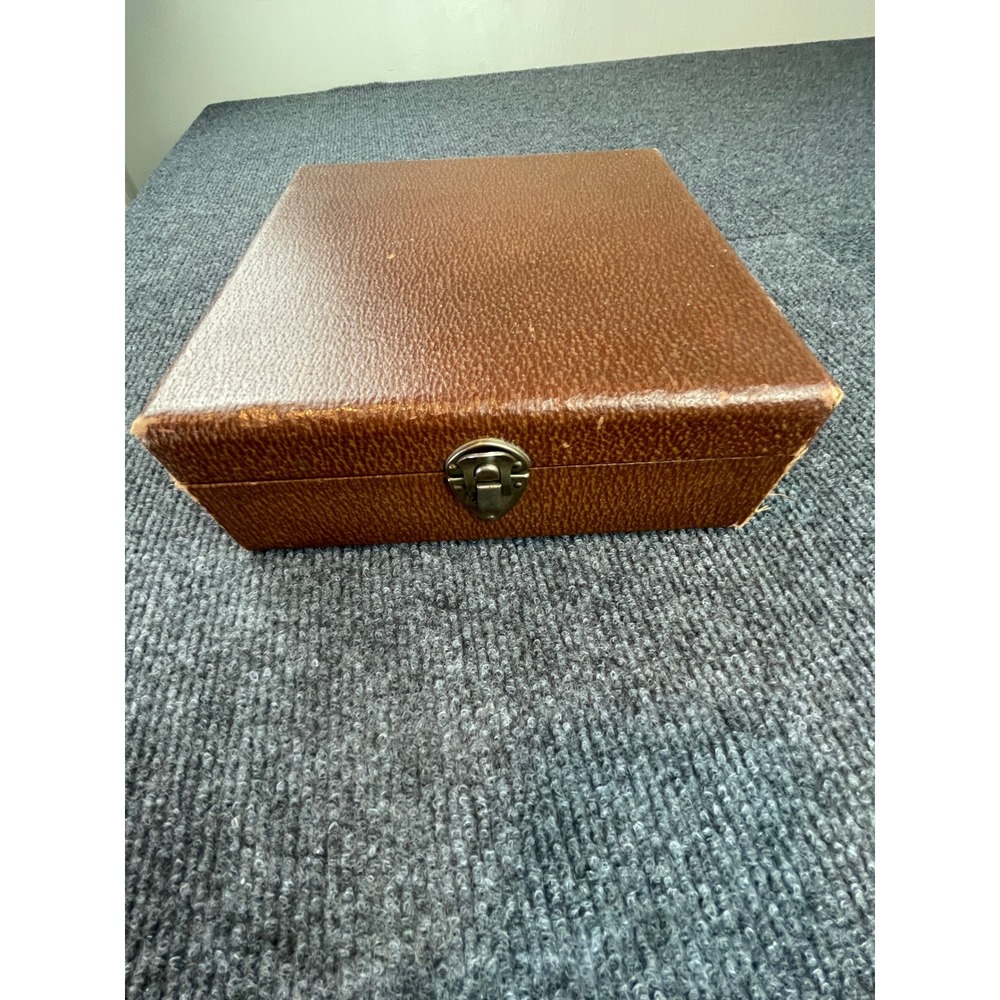 Vintage Bakelite Poker Chip Set in Brown Case with Wood Trays Dice Bicycle Cards